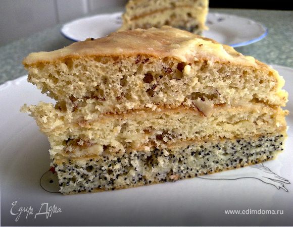 Торт «Министерский» с маком и орехами — рецепт с фото пошагово