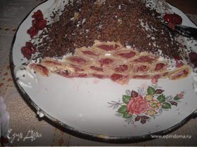 Блинный торт с вишней