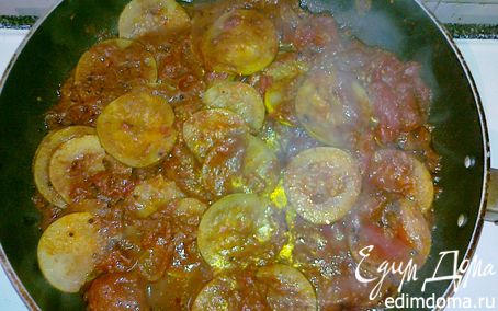 Рецепт Кабачковое карри с помидорами(Courgette Curry with Tomatoes)