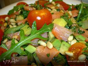 Салат из авокадо, грейпфрута и крабовых палочек: легкое и оригинальное блюдо