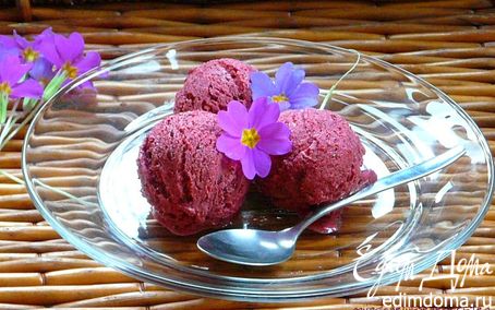 Рецепт Легкое ягодное мороженое