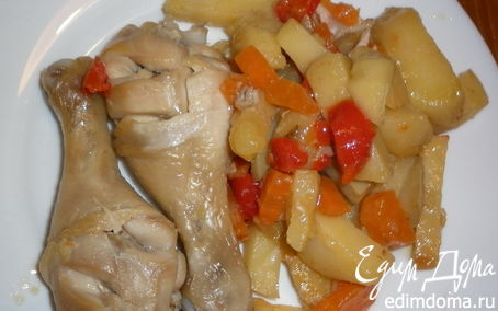 Рецепт Куриные голени с овощами
