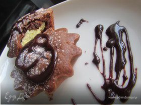 Шоколадные кексы с творожной начинкой!