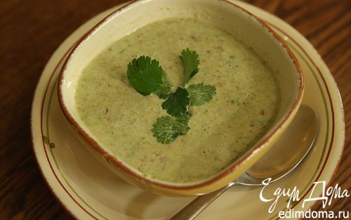 Рецепт Суп с миндалем и стручковой фасолью