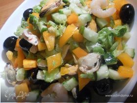 Салат "Овощи &amp; морепродукты"