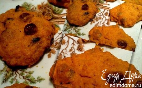 Рецепт Морковно-творожное печенье с корицей и изюмом