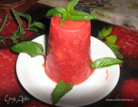 Десерт "Strawberry ice"