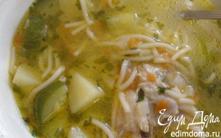 Рецепт Куриный суп с цукини