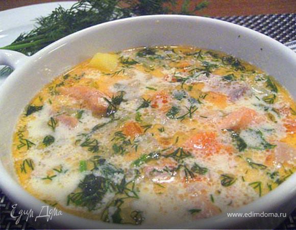 Финские рецепты: Сливочный суп из лосося.