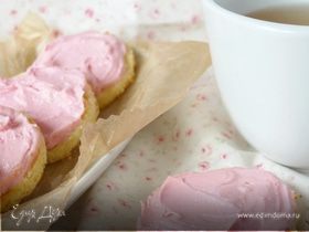 Очаровательное печенье с розовым кремом