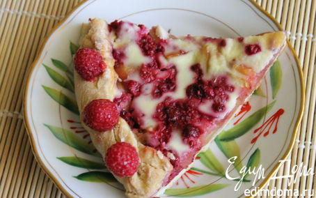 Рецепт Яблочно-малиновый пирог на имбирном тесте