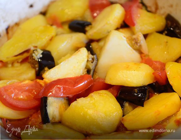 Куриная грудка, запечённая с баклажанами и помидорами - пошаговый рецепт с фото ( просмотров)