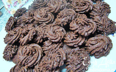Рецепт Шоколадное печенье с кокосовой стружкой