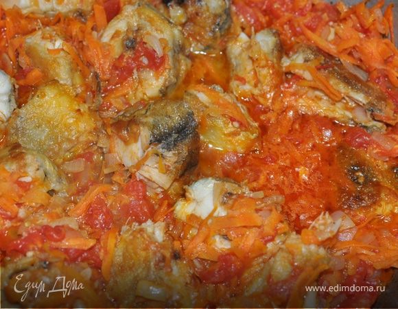 Рецепт рыбы в маринаде под морковью и луком