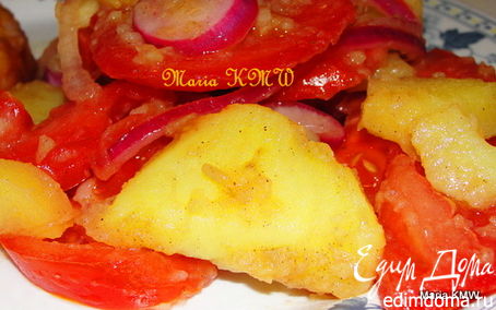 Рецепт Салат картофельный с помидорами