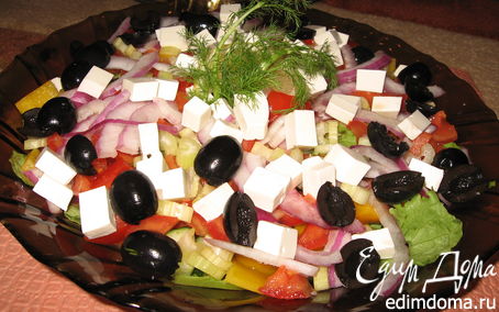 Рецепт Мой фирменный греческий салат.
