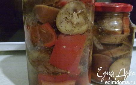 Рецепт Баклажаны и перцы в ароматном маринаде