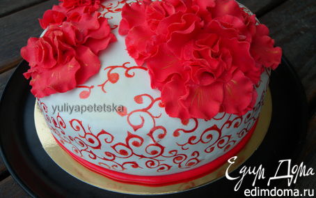 Рецепт Торт "Червона мальва"