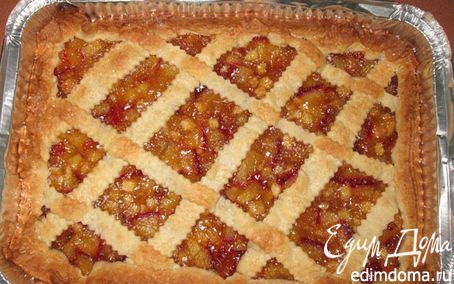 Рецепт пирог с яблоками и сливами