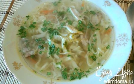 Рецепт Суп с домашней лапшой из фазана