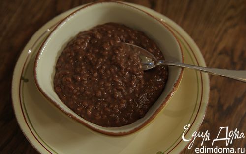 Рецепт Шоколадная рисовая каша