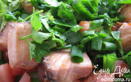 Рецепт Летний салатик с лососем