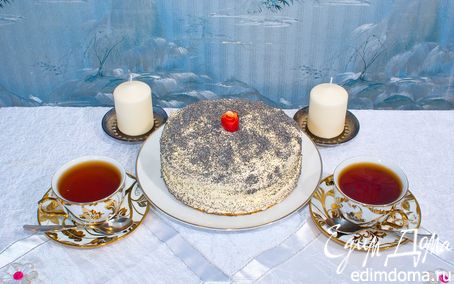 Рецепт Бисквитный торт "Маковка"