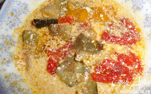 Рецепт Средиземноморский суп с запеченными овощами