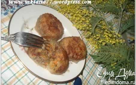 Рецепт Картофельные шарики с грибами