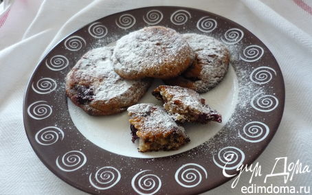 Рецепт Творожное печенье с вишней и шоколадом