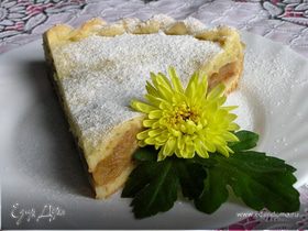 Грушево-яблочный пирог с корицей