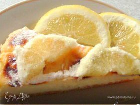 Лимонный пирог с заварным кремом