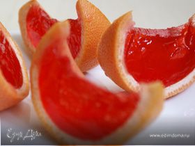 Желе в грейпфрутах/Grapefruit jelly