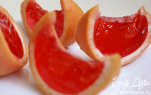 Рецепт Желе в грейпфрутах/Grapefruit jelly