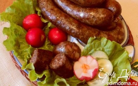 Рецепт Колбаса домашняя «Пикантная»