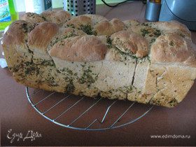 Обезьяний хлеб с травами и чесноком