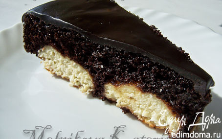 Рецепт Шоколадный пирог с творожными шариками