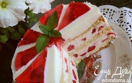 Рецепт Торт «Красное и белое»