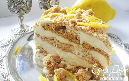 Рецепт Торт-мороженое с лимонным кремом