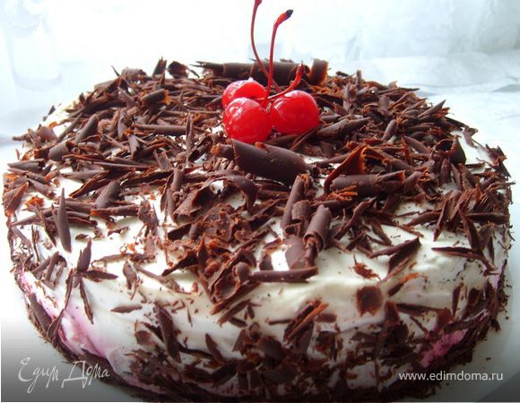 Торт «Черный лес» – пошаговый рецепт приготовления с фото