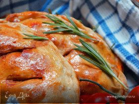 Пицца c грибами и пармезаном (Calzonelli)