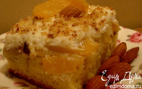 Рецепт Нежнейший пирог с персиками