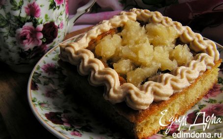 Рецепт Пирожные с финиками, ананасом и творожным кремом