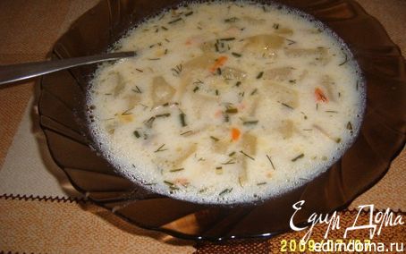 Рецепт Суп грибной с плавленым сырком