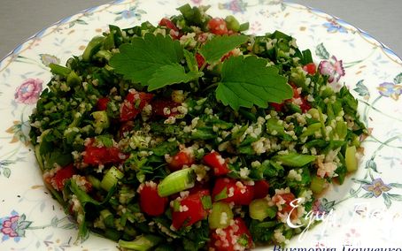 Рецепт Табуле. Салат с булгуром и зеленью