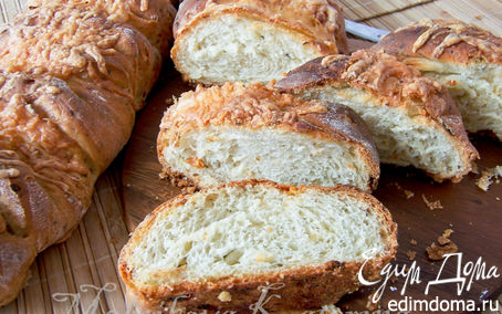 Рецепт Сырно-луковый домашний хлеб