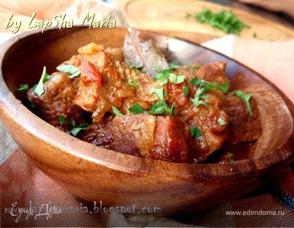 Телятина стифадо – кулинарный рецепт