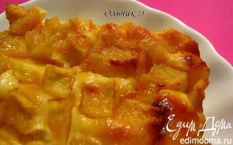 Рецепт Творожное суфле с карамелизированными яблоками