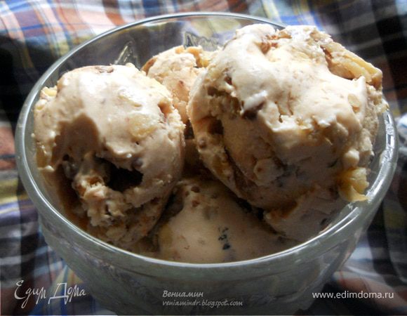 Мороженое с кленовым сиропом, грецкими орехами и шоколадом для Натальи (Biondina)