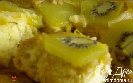 Рецепт Шарлотка с киви и манго